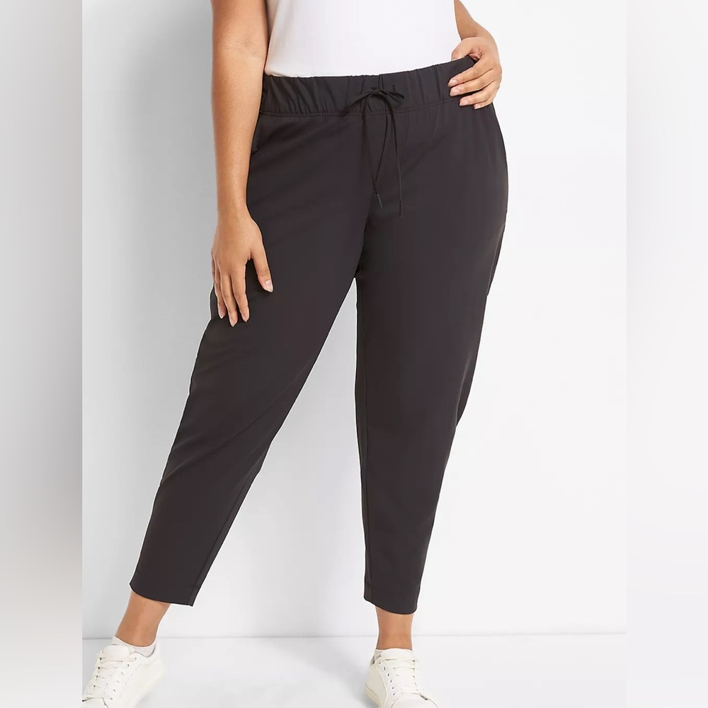 Lane Bryant Women's Black Drawstring Pants EUC 14